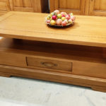 mesa de centro roble